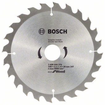 Пиляльний диск Bosch Eco for Wood  (190х20х24Т) (2608644375)