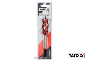 YATO Свердло по дереву YATO : Ø= 25 мм, L= 165 мм, HRC 40-45 з 4 пругами, HEX- 1/4"  | YT-44687