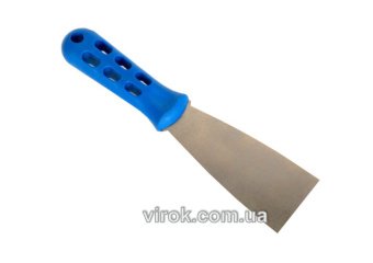 VIROK Шпатель малярний Профі : 80 мм. нержавійка, пластмасова ручка  | 18V608