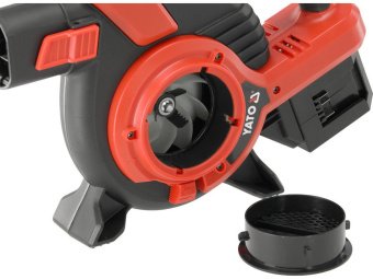 Повітродувка і втяг присадибна акумул YATO:Li-Ion 36V (2х18V)продукт.-308-700 м³/хв(БЕЗ АКУМУЛЯТОРА)