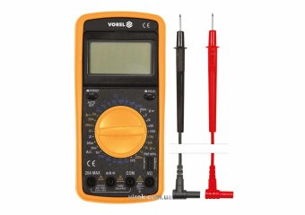 Мультиметр для вимірювання електричних параметрів VOREL : цифровий з LCD-дисплеєм [40]