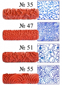 Валик структурований гумовий 180мм, №35 Favorit | 02-731