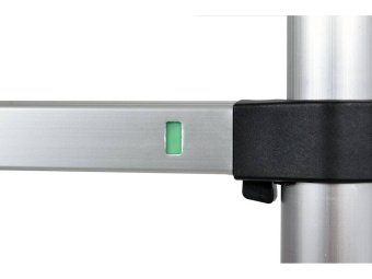 VOREL Драбина розтяжна телескопічна , 13 сходин, h=3.8 м, макс. вага- 150 кг, з алюмінію  | 17701