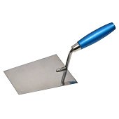 Кельма чотирикутна сталева з нержавіючим покриттям 160х115мм Favorit | 06-146