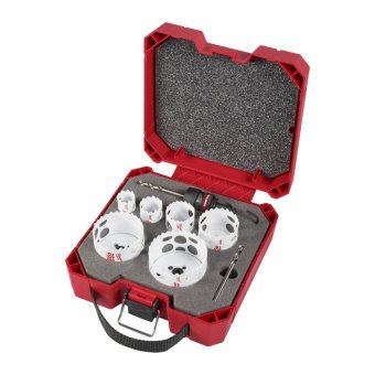 MILWAUKEE Набір коронок коронок Bi-Metal HOLE DOZER QUIK-LOK, (діаметри 25/32/40/54/68/76мм) (9шт)