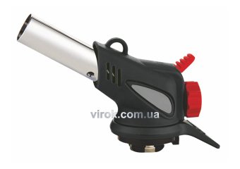 VIROK Пальник газовий з цанговим (швидким) з'єднанням, п'єзо запал, керамічне сопло  | 44V164
