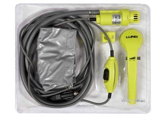 LUND Душ портативний : від акумул.-12В, продуктивність-10 л/хв, кабель живлення- 4м, шланг- 2 м  | 8