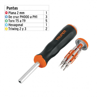 TRUPER JOY-12 Набір викруток прецизійних 10 одиниць