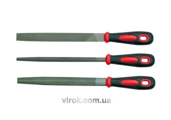 VOREL Напильники : L= 200мм, Набір 3 Шт/Уп.  | 25165