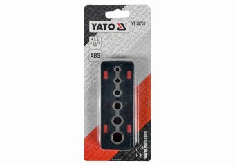 YATO Шаблон для свердління отворів YATO : 4, 5, 6, 8, 10 і 12 мм, корпус з ABS-пластику  | YT-39700