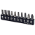 Набор бит для шуруповерта TOPTUL 1/4" 10ед. (PH,SL,Torx,SQ) GAAV1001
