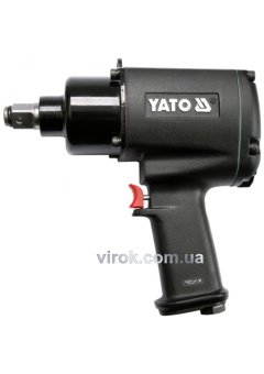 YATO Гайковерт ударний пневматичний YATO : квадрат 3/4", F=1300 Nm  | YT-09564