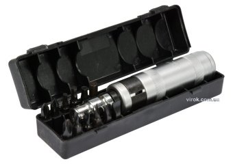 Викрутка ударна VOREL : 12 магнітних насадок, адаптер [20]