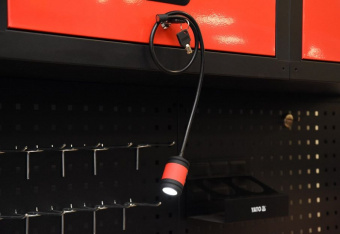 YATO Лампа світлодіодна YATO : 3.7 В Li-Po 1.5 Агод, 3 Вт, 100 lm, гнучкий тримач з магнітом  | YT-0