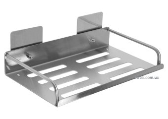 Полка для санвузлів FALA приклейовальна на 2-сторонньому скотчі 3М; 300х40х115 мм [30]