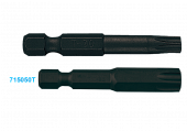 KING TONY Вставка (бита) торцевая 1/4", TORX, Т10, L = 150 мм, для шуруповерта | 711510T