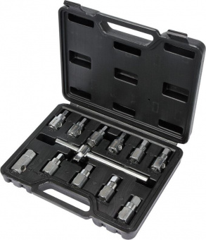 YATO Набір ключів для зливної пробки масляного піддону YATO : квадрат- 3/8", 12 шт.  | YT-0600