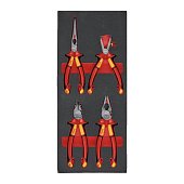 MILWAUKEE Набор шарнирно-губцевого инструмента VDE 4 предмета | 4932493250