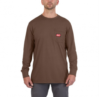 MILWAUKEE Футболка с длинными рукавами коричневая размер XXL | 4932493062