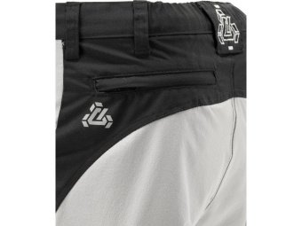 Штани робочі 4-WAY стреч SERWAL чорно-сірі YATO розм XL/ 92-98 см, ріст- 178-188 см, 11 кишень [10]