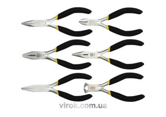 VOREL Плоскогубці, щипці, кусачки міні, l= 125 мм, Набір 6 шт.  | 42309