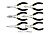 VOREL Плоскогубці, щипці, кусачки міні, l= 125 мм, Набір 6 шт.  | 42309