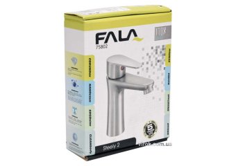 FALA Змішувач води для умивальника "STEELY 2" з кульовим регулятором  | 75802