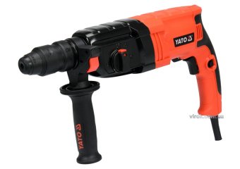 YATO Перфоратор мережевий SDS+ YATO : з змінним патроном P= 850 Вт, J= 3,3 Дж. Ø≤ 30 мм в футлярі  |
