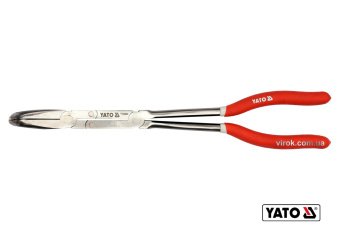 YATO Щипці вигнуті під 90° подовжені з 2 шарнірами YATO : L= 330 мм, HRC 50, Cr-V  | YT-20402