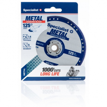 Specialist+ 11/2-VD125R Диск алмазний по металу METAL 125x22