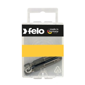 Бита FELO INDUSTRIAL PZ2x50 мм, шестигранный хвостовик 1/4, форма E 6,3, машинная, 2 шт (03102536)