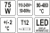 YATO Паяльна станція мережева: 110-230 V YATO; Р= 75 Вт, t°= 90-480°С, жало тип T12, LCD табло  | YT