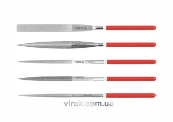 YATO Надфіль алмазний YATO Набір. 5х180х70мм 5пр.  | YT-6156