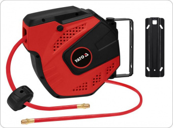 YATO Шланг пневматичний ПВХ на котушці YATO з швидкоз'єдн. наконеч-ми 1/4", Ø=8мм, тиск- 20Bar, l=10