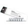 Набор головок TORX на планке TOPTUL 3/8" E8-E20 8ед. GAAG0802