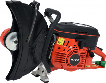 YATO Бензоріз по бетону і металу YATO : 4 кВт, 4700 об/хв, диск Ø=400х25.4 мм, глибина різу- 145 мм 