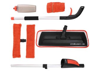 LUND Швабра 2-стороння з розпилювачем : з 2 мікрофібрами, платф- 41х13см, ємність-350мл, l=118см  | 