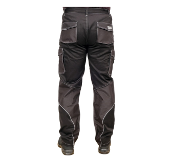 YATO Штани робочі чорні YATO, розмір M; 9 киш 64%- поліестер, 34%- бавовна, 2%-еластан, відсвічув вс