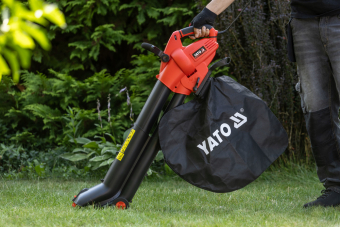 Порохотяг/ повітродувка з подрібнювачем мережевий 230В YATO 3кВт, продукт- 10-16 м³/хв, збірник- 45л