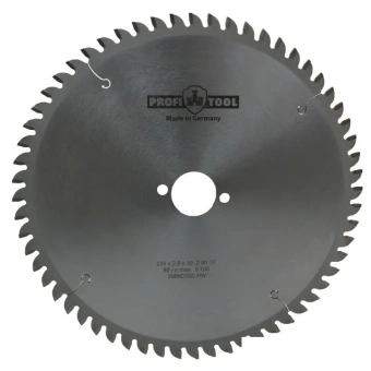 Диск пильный универсальный 235х2.8х2.2х30 мм, Z=60, форма зуба TF (TCG), поперечный рез PROFITOOL