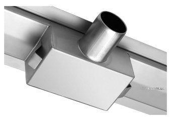 FALA Трап підлоговий для душу з нержавіючої сталі "OLIMP" ; 80х 7х 7 см, сифон h= 52 мм  | 75423