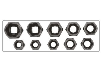 YATO Набір екстракторів для зломаних головок болтів і гайок YATO, з квадр.- 3/8". 10 Од.  | YT-06031