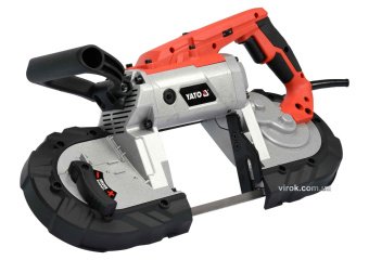 YATO Пила стрічкова по металу YATO з підставкою: 1100Вт, 14 TPI. Пол-1140х12.7х0.6мм, діап- 127х127м