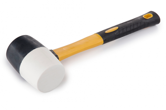 Киянка резиновая с фибергласовой рукояткой 680гр СИЛА