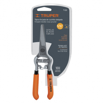 TRUPER T-20 Секатор, прямий тонкий, PVC виноградний 150мм