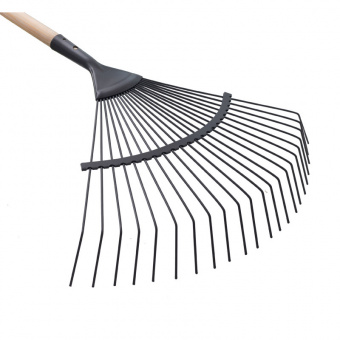 My Garden 215-2-22-1660 Граблі віялові металеві Woody, 22 проволочних зуба, дерев'яний держак 1660мм