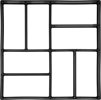 VOREL Форми для виготовлення бруківки : 400 х 400 x 40 мм, з поліпропілену  | 35064