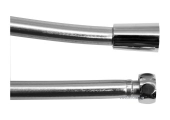 FALA Шланг для душа Ø= 14 мм, ПВХ гладкий, срібний, G 1/2, l= 1,5 м  | 75654