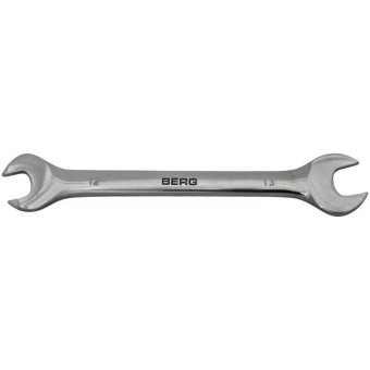 Ключ ріжковий двосторонній Cr-V 6х7мм Berg | 48-100