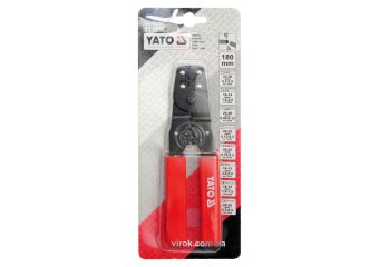 YATO Кліщі для обтискання і зачистки проводів YATO, L=180 мм  | YT-2256